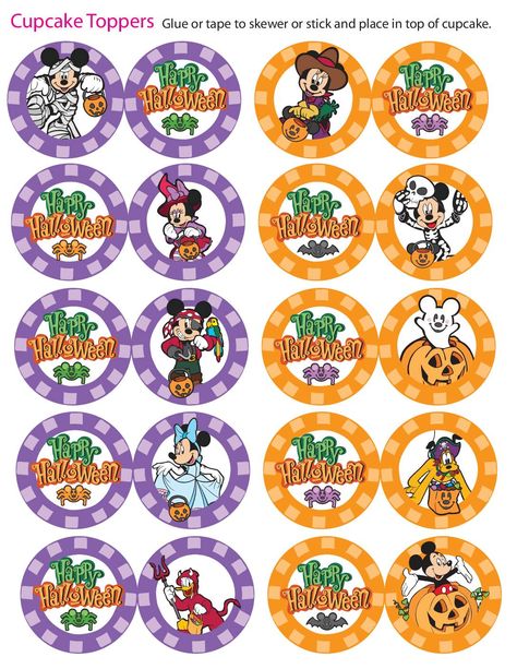 Cupcake Toppers Mickey Halloween Flag Food, Mickey Halloween, Cupcake Wrappers, Halloween Cupcakes, Cupcake Toppers, Halloween Fun, Cool Kids, Happy Halloween, Halloween