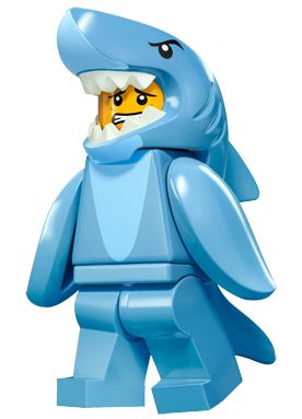 71011-13: Shark Suit Guy Shark Lego, Lego Halloween, Baby Toys Diy, Shark Man, Lego People, Lego Minifigs, Lego Characters, Lego Mini, Lego Figures