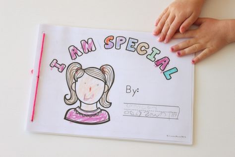 I Am Special - printable book for All About Me Theme All About Me Ideas, About Me Ideas, Preschool Sight Words, All About Me Preschool, I Am Special, Kindergarten Art Projects, Special A, Printable Books, Preschool Books