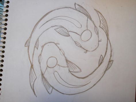 Koi Tattoo by ZombieBait17 on DeviantArt Koi Sketch, Koi Fish Line Art, Draw Pumpkin, Koi Swimming, Karp Koi, Koi Fish Drawing, Koi Art, Koi Tattoo, Koi Fish Tattoo