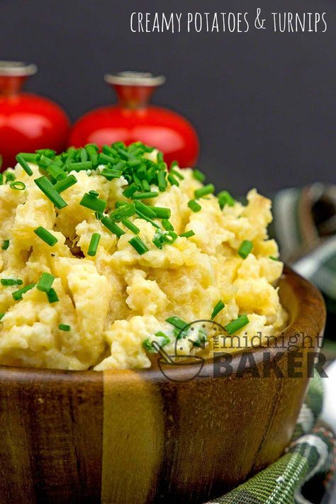 Creamy Potatoes And Turnips Turnips And Potatoes Recipe, Mashed Turnip Recipes, Thanksgiving Mashed Potatoes Recipe, Thanksgiving Recipes Side Dishes Easy, Mashed Potatoes Thanksgiving, Christmas Menus, Turnip Recipes, Creamy Potatoes, Thanksgiving Side Dishes Easy