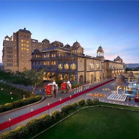 Fairmont Jaipur Wedding, Jaipur Hotels, Jaipur Hotel, Fairmont Jaipur, Itc Hotels, Marriot Hotel, Jaipur Travel, Royal Theme, Elephant Ride