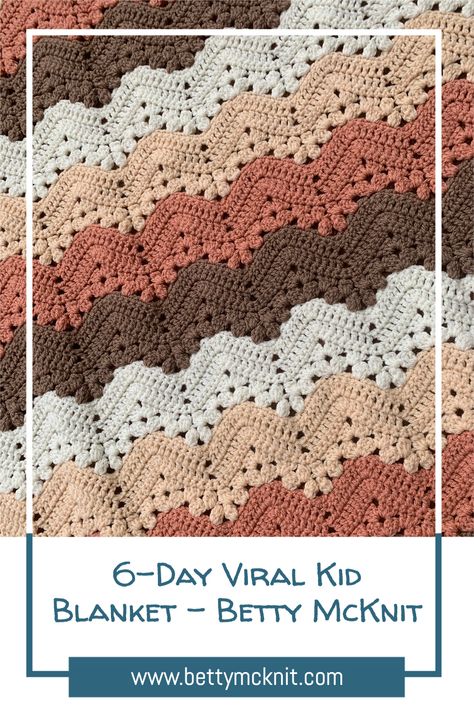 6 Day Viral Kid Blanket, Six Day Kid Blanket Free Pattern, 6 Day Blanket Crochet Pattern, Betty Mcknit 6 Day Kid Blanket, Done In A Day Crochet Blanket, Cute Crochet Blanket Patterns, Chevron Blanket Crochet, 6 Day Kid Blanket Crochet, 6 Day Kid Blanket