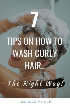 How Often Should I Wash My Curly Hair, Washing Curly Hair Tips, Curly Hair Washing Routine, How To Wash Hair, Washing Curly Hair, Wash Curly Hair, Hair Washing Routine, Grey Hair Care, Dry Frizzy Hair