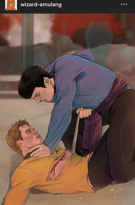 Amok Time, Spock X Kirk, Bones Mccoy, Star Trek Aos, Star Trek Theme, Jim Kirk, James Kirk, Star Trek Fanart, Leonard Mccoy