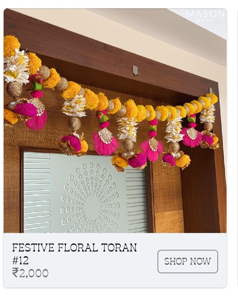 Toran Designs Doors, Toran For Diwali, Indian Handicrafts Decor, Diy Toran, Diwali Backdrop, Toran Ideas, Macrame Toran Designs, Homemade Door, Toran Designs