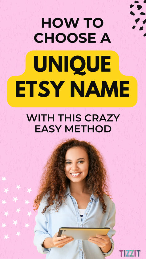 How to choose a unique Etsy name with this crazy easy method Cute Etsy Shop Names, Etsy Shop Name Ideas, Online Shop Name Ideas, Gift Shop Names, Cute Business Names, Sell Printables On Etsy, Festival Names, Store Names Ideas, Sell Printables