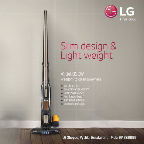 Kochi India, Vacuum Cleaners, Power Pack, St George, Kochi, Slim Design, Dyson Vacuum, Vacuum Cleaner, Home Appliances