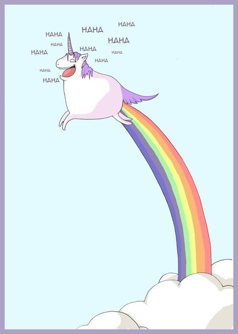 Happy unicorn by `kangel on deviantART Unicorn Farts, Mermaid And Unicorn, Happy Unicorn, Rainbows And Unicorns, Unicorn Stuff, Unicorns And Rainbows, Flying Unicorn, Unicorn Poop, Real Unicorn