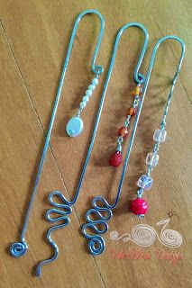 Wire Wrap Bookmark, Wire Bookmarks Diy Tutorials, Wire Bookmarks Diy, Wire Macrame, Wire Bookmarks, Bookmark Designs, Wire Craft, Wire Wrapping Diy, Wire Jewellery