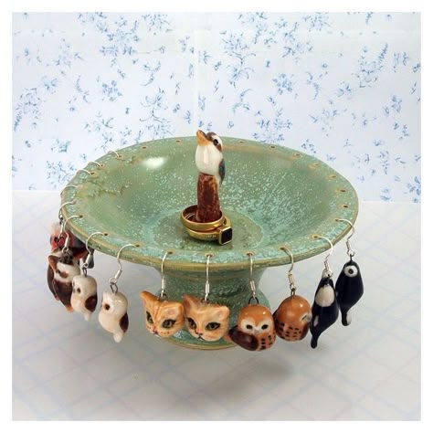 Earring Holder Pottery, Cermic Earrings, Clay Crafts Earring Holder, Ceramics Earring Holder, Earing Holder Ceramic, Earring Clay Holder, Ceramics Ring Holder, Ceramic Ring Holder Pottery, Earring Holder Ceramic