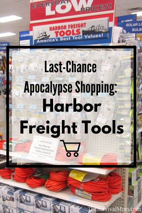 Prepping Supplies, Doomsday Prepping, Harbor Freight Tools, Survival Quotes, Emergency Preparation, Apocalypse Survival, Harbor Freight, Urban Survival, Prepper Survival