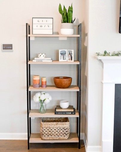 Shop my shelf decor! Linked as much as I could find online. http://liketk.it/39gHf #liketkit @liketoknow.it #LTKhome #LTKsalealert Boho Chic Apartment Decor, Shelf Styling Bedroom, Shelf Styling Ideas, Ladder Shelf Decor, Shelf Decor Living Room, Boho Chic Living Room, Bookshelves In Living Room, Living Room Redo, Bookcase Decor