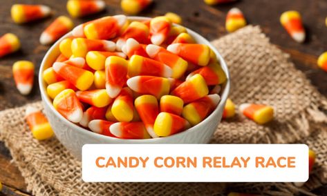 Have a candy corn relay race. Gold Canyon Candles, Pumpkin Games, Pumpkin Candy Corn, Halloween Games For Kids, Relay Races, Fun Fall Activities, Fall Preschool, Kids Candy, Small Pumpkins