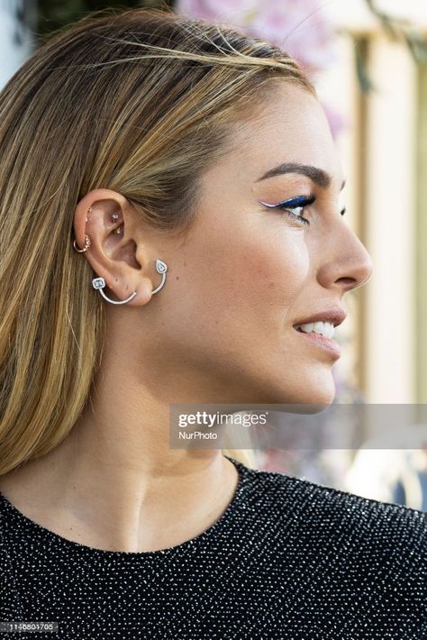 Celebrity Ear Piercings, Ear Piercing, Ear Piercings, Fashion Item, Fashion Inspiration, Ear Cuff, Piercings, Celebrity Style, Style Inspiration