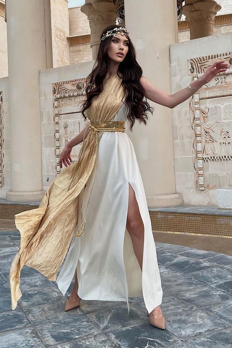 Greek Costume Goddess, Greek Dress Goddesses, Goddess Costume Diy, Greek Goddess Outfit, Greece Costume, Greek Goddess Costume Halloween, Greek Mythology Dress, Goddess Halloween Costume, Goddess Halloween