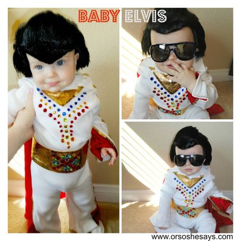 Elvis Halloween, Best Toddler Costumes, Toddler Halloween Costume Ideas, Zombie Couple Costume, Unique Toddler Halloween Costumes, Classic Costumes, Family Costumes Diy, Elvis Costume, Toddler Halloween Costume