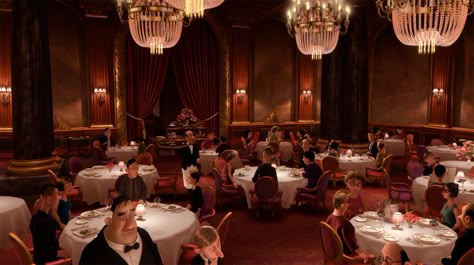 Restaurant Concept Art, Ratatouille Restaurant, Ratatouille Film, Ratatouille Movie, Ratatouille 2007, Ratatouille Disney, Pixar Animation Studios, Pixar Animation, Disney Rooms