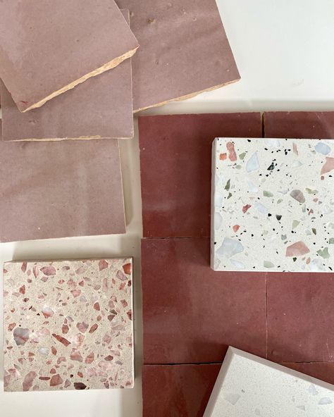 Terrazzo Moodboard, Bathroom Terrazzo, Yellow Kitchen Cabinets, Terrazzo Bathroom, Pink Terrazzo, Materials Board Interior Design, French Style Homes, Welcome To My House, Terrazzo Tiles