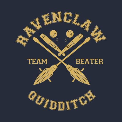 Check out this awesome 'Ravenclaw+-+Team+Beater' design on @TeePublic! Quidditch Aesthetic, Ravenclaw Quidditch, Ravenclaw Pride, Hufflepuff Aesthetic, Hufflepuff Pride, Ravenclaw Aesthetic, Harry Potter Oc, Harry Potter Tshirt, Piper Mclean