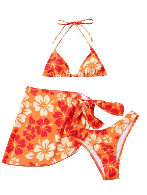 Cute Floral Bikinis, Thong Bathing Suits, Bathing Suits Women, Tropical Swimsuit, Female Swimwear, Backless Bathing Suits, Swim Summer, Summer Bathing Suits, High Cut Swimsuit