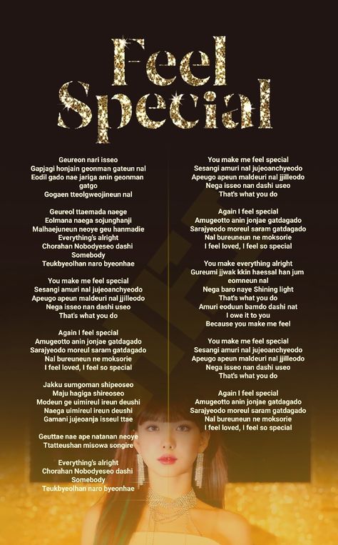 #twice #feelspecial #kpop #lyrics The Feels Lyrics Twice, Feel Special Twice Lyrics, Twice Fanchant, Twice Lyrics Wallpaper, Twice Song Lyrics, Kpop Karaoke, Wonder Girl Kpop, Twice Lyrics, Lip Sync Songs