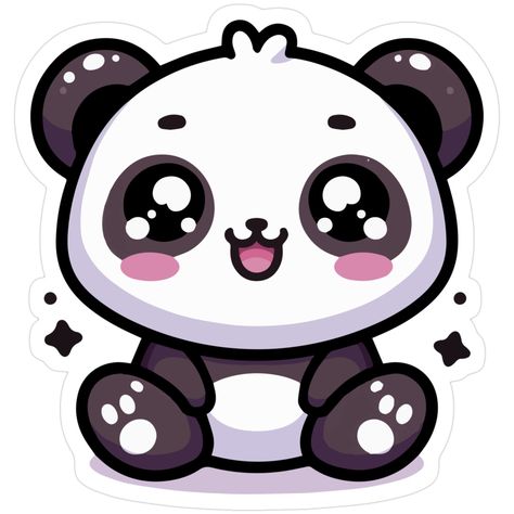 Decorate laptops, Hydro Flasks, cars and more with removable kiss-cut, vinyl decal stickers. Glossy, matte, and transparent options in various sizes. Super durable and water-resistant. Meet the chubbies't panda you ever saw! Big, round eyes sparkle with innocence in this kawaii design. Coal black patches hug fluffy white fur, begging for cuddles. A sugar rush of cute awaits! Big Round Eyes, Black Patch, Round Eyes, Kawaii Design, Sugar Rush, White Fur, Cute Panda, Mammals, Rush