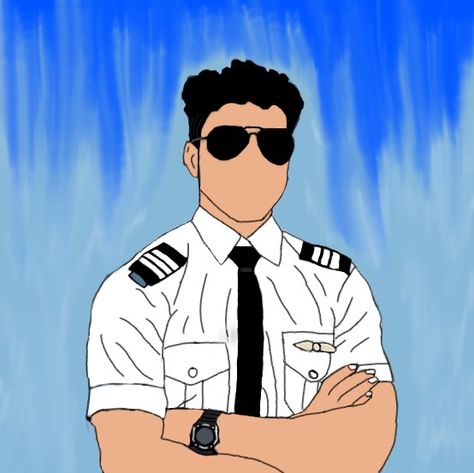 Pilot Painting, Safe Skies Archer, Pilot Illustration, Akihiro Leonel Juarez, Pilot Uniform Men, Canvas Reference, University Series, Pilot Uniform, Games To Play With Kids