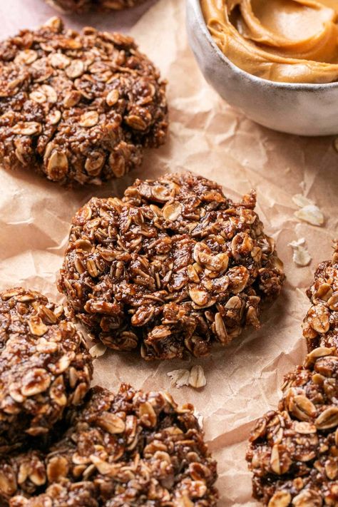 No Bake Chocolate Peanut Butter Protein Cookies Recipe Protein No Bake Cookies, Protein Peanut Butter Cookies, Healthy Protein Cookies, Protein Cookies Recipe, Vegan Protein Cookies, Peanut Butter Protein Cookies, High Protein Cookies, Peanut Butter Roll, Ranch Recipe