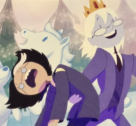 Adventure Time Cake And Fiona, Adventure Time Ships, Ice Prince Adventure Time, Ice King Fiona And Cake, Winter King Fiona And Cake, Simon Fiona And Cake, Fionna And Cake Winter King, Winter King Fanart, Winter King Adventure Time