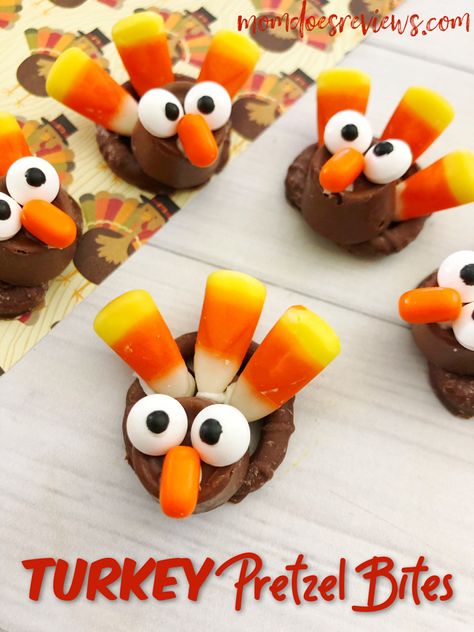 Easy Turkey Pretzel Bites #food #thanksgiving #turkey #pretzels #funfood Thanksgiving Turkey Cookies, Chocolate Turkey, Rolo Pretzels, Easy Treats To Make, Turkey Cookies, Easy Turkey, Thanksgiving Treats, Fun Snacks For Kids, Chocolate Covered Pretzels