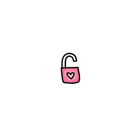 Lock Icon Aesthetic, Cute Small Drawings, Hello Kitty Imagenes, Desain Quilling, Cute Easy Doodles, Small Drawings, Heart Lock, Little Doodles, Easy Doodles Drawings