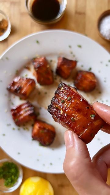 Jules on Instagram: "Air-Fryer SALMON CANDY🐟🍬!?.. Tender Sweet Savory Salmon Nuggets in 10 minutes !.. 1st batch & they turned out Awesome ! a little caramelized on the outside & super tender flaky inside. AND it’s the 1st time making any kind of fish in the air-fryer. I usually do ‘Smoked’ Salmon Candy, so I missed the smoky flavor a little, but these were SO Good & So Easy ! Can’t wait to make More… I might try that Vodka Brown Sugar Brine✨ . I was so excited to try it, I just threw this tog Smoked Salmon In Air Fryer, Candied Salmon Air Fryer, Smoked Salmon Air Fryer, Salmon Nuggets Recipe Air Fryer, Candied Salmon Oven, Salmon Nuggets Air Fryer, Candied Salmon Recipe, Candied Salmon, Salmon Candy