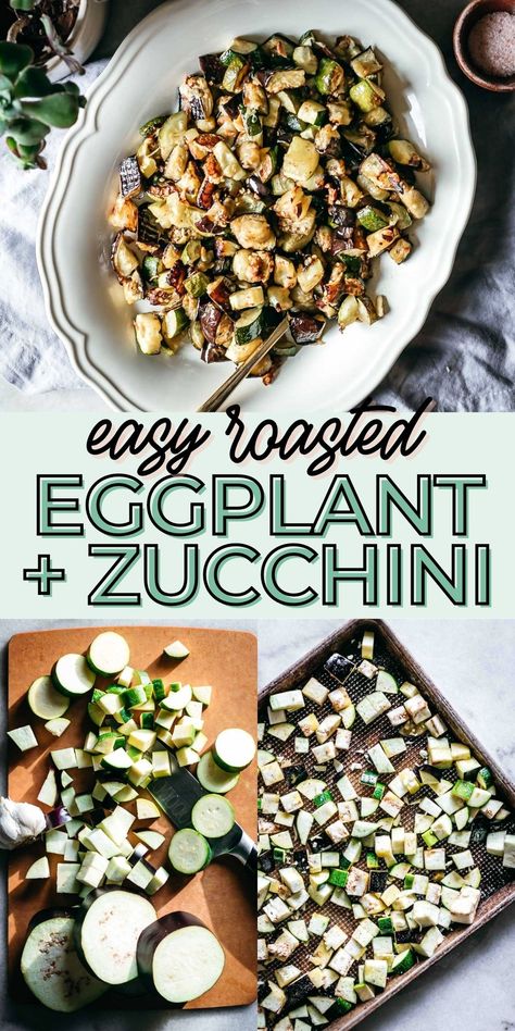 Eggplant And Zucchini Recipes Air Fryer, Baked Eggplant And Zucchini Recipes, Cooking Zucchini In Oven, Roasted Eggplant And Zucchini Recipes, Roasted Zucchini And Eggplant, Oven Roasted Eggplant And Zucchini, Zucchini Squash Eggplant Recipes, Egg Plant And Zucchini Recipes, Eggplant Squash Zucchini