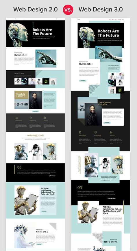 Web Design 2.0 vs Web Design 3.0 #webdesignvswebdevelopment Banner Web Design, Webdesign Portfolio, Layout Web, Design Sites, What Is Fashion Designing, Flat Web Design, Web Design Websites, Ui Ux 디자인, Web Design Quotes