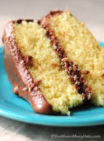 Yellow Butter Cake with Malted Chocolate Buttercream Frosting Recipe: Chocolate Buttercream Frosting Recipe, Yellow Butter Cake, Fun Lifestyle, Chocolate Buttercream Frosting, Buttercream Frosting Recipe, Yellow Cake, Chocolate Buttercream, Butter Cake, Yummy Sweets