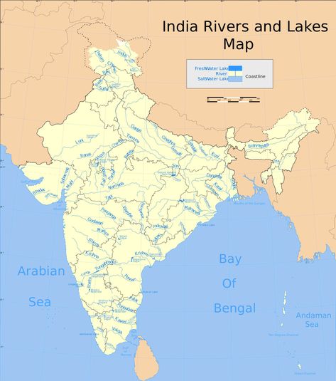 indian rivers and lakes Indian River Map, Chambal River, India World Map, Brahmaputra River, Map Of India, River Map, Catchment Area, Geography Map, Indus Valley Civilization