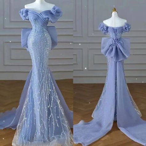 Ocean Themed Dress, Prom Dresses With Bow, Themed Prom Dresses, Dresses With Bow, Ocean Theme Birthday, Theme Board, Blue Prom Dresses, Spring Formal, Theme Dress