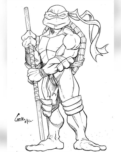 Ninja Turtle Drawing, Turtle Sketch, Noxus League Of Legends, Ninja Turtle Coloring Pages, Turtle Coloring Pages, Teenage Mutant Ninja Turtles Artwork, Coloring Pages Inspirational, Ninja Turtles Artwork, Tmnt Artwork