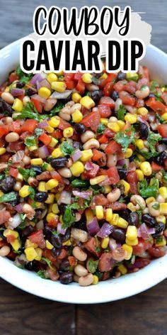 May 21, 2021 - Cowboy Caviar is a colorful blend of fresh ingredients and mild spices. It's a perfect healthy appetizer that is ready in less than 15 minutes. Easy Cowboy Caviar, Cowboy Caviar Dip, Caviar Dip, Cowboy Caviar Recipe, Caviar Recipes, Cowboy Caviar, Healthy Appetizer, Dips And Appetizers, Dip Recipes Easy