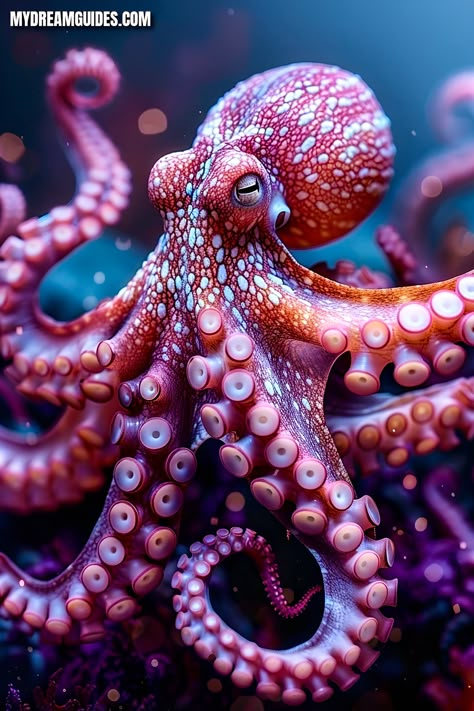 Deep Ocean Art, Octopus Photography, Octopus Photos, Octopus Species, Cool Sea Creatures, Ocean Wonders, Fish Pictures, Octopus Painting, Surreal World