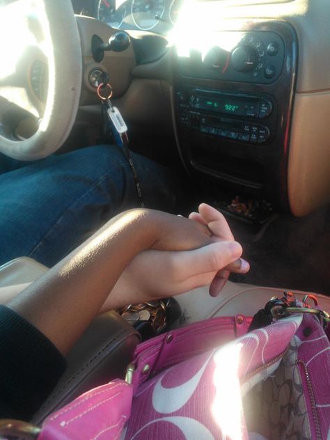 our car rides look like this <3 Interracial Couple Holding Hands, Couple In Car, Colour Blind, African Print Jumpsuit, Swirl Couples, Mixed Couples, Interracial Couple, Couple Holding Hands, Interracial Dating