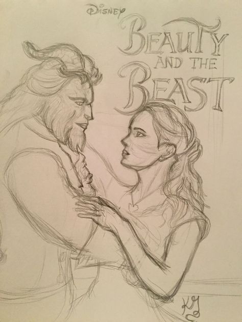 Emma Watson As Belle, Beast Drawing, Beauty And The Beast Drawing, Ako Kresliť, Beauty And The Beast Art, Arte Monster High, Disney Drawings Sketches, Beast Wallpaper, Art Sketches Doodles