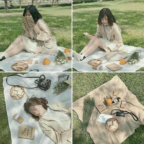 Picnic Photo Ideas, Picnic Photo Shoot, Picnic Pictures, Picnic Photography, Korean Photoshoot, Picnic Theme, Picnic Inspiration, Art Photography Portrait, Picnic Date