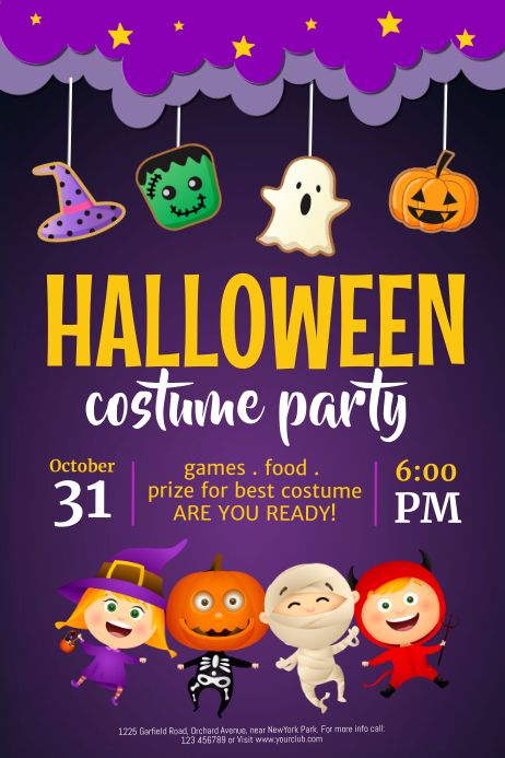 Halloween Flyers Ideas, Halloween Invitations Template Free, Halloween Party Invitations For Kids, Halloween Invitations Template, Halloween Invitation Ideas, Halloween Poster Design, Halloween Toddler Party, Kids Halloween Party Invitations, Halloween Invitaciones