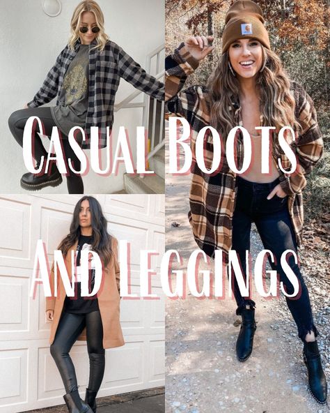 53 Shirts To Wear With Leggings And Boots This Fall - ljanestyle Leggings Boots Outfit Fall, Black Leggings Black Boots Outfit, Leggings With Chelsea Boots Outfit, Boots With Leggings How To Wear, Leggings And Black Boots Outfit, Leggings Boots Outfit Winter, Black Leggings Outfit 2023, Leggings And Ankle Boots Outfits, Boots For Leggings