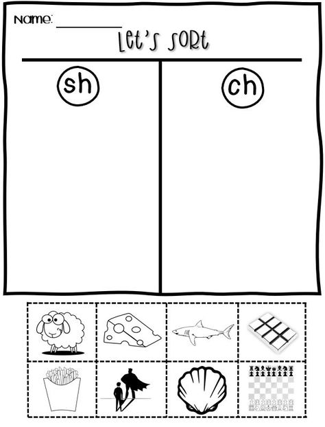 https://www.teacherspayteachers.com/Product/CH-and-SH-Digraph-worksheet-sort-6267413 Ch Worksheets Kindergarten, Homeschooling Kindergarten, Ch Sound, Digraphs Worksheets, Blends Worksheets, Literacy Centers Kindergarten, Positive Affirmations For Kids, Hindi Worksheets, Kids Literacy