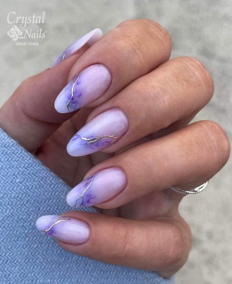 Purple Abstract Nails, Linework Nails, Lilac Nails Design, Adorable Nails, Violet Nails, Quartz Nails, Lilac Nails, Purple Nail Designs, Lavender Nails