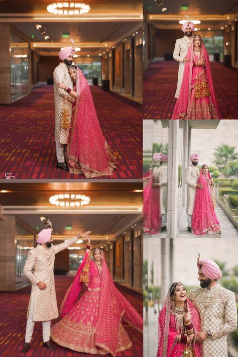 Safarsaga Films - Cinematic Wedding Photographer in Tricity Bride Poses Indian, Tall Groom Short Bride, Sangeet Poses, Shadi Photo, Tall Boy Short Girl, Haldi Outfit For Bride, Bride Groom Poses, Short Bride, Groom Pose