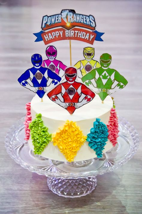 Power Ranger Birthday Cake Ideas, Power Rangers Cake Ideas, Power Rangers Cakes For Boys, Power Rangers Birthday Party Ideas Cake, Power Rangers Birthday, Power Rangers Birthday Party, Power Ranger Birthday Cake, Power Rangers Cake, Power Rangers Birthday Party Ideas